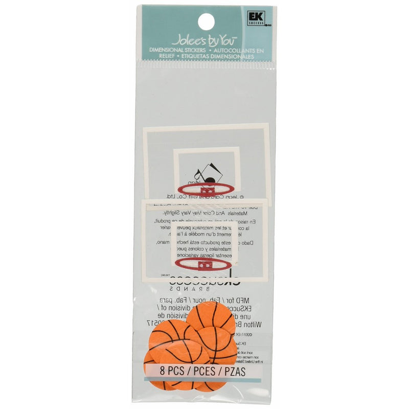 Jolee's By You Dimensional Sticker, Basketball