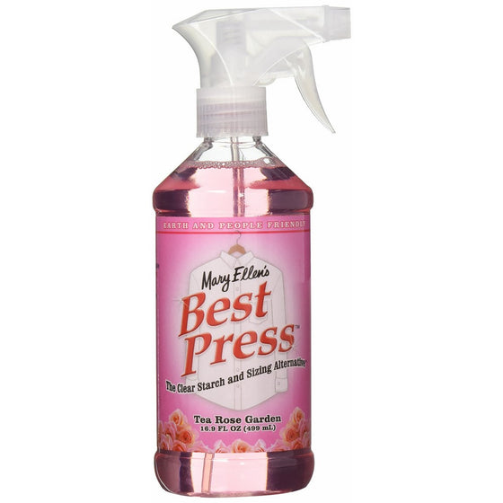 Mary Ellen's Best Press Clear Starch Alternative 16.9 Ounces-Tea Rose Garden