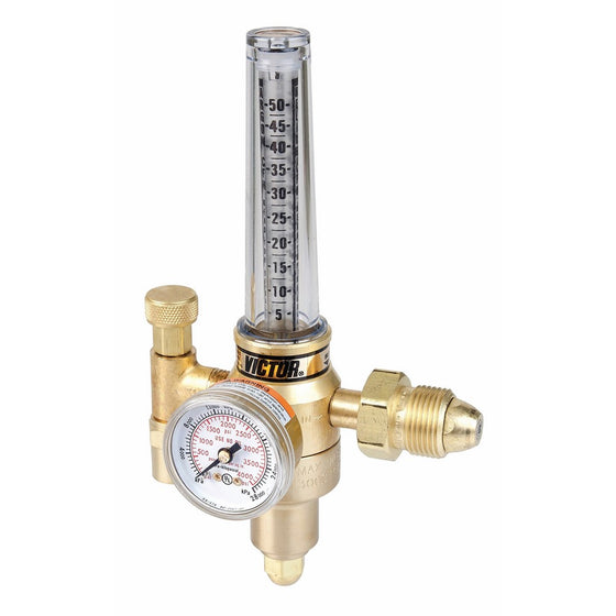 Victor Technologies 0781-2728 HRF-2480 Medium Duty Flow Meter Cylinder Argon/Carbon Dioxide Mix Regulator, 7.5-37.5 SCFH Flow Range, CGA 320/580 Inlet Connection