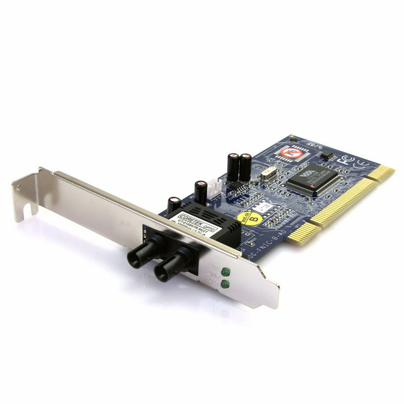 StarTech.com PCI100MMST 100Mbps PCI Multi Mode ST Fiber Ethernet NIC Network Adapter 2km