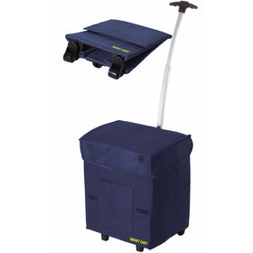 Smart Cart, BLUE Rolling Multipurpose Collapsible Basket Cart Scrapbooking