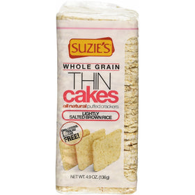 Suzie's - Whole Grain Thin Cakes Lightly Salted Brown Rice - 4.9 oz.