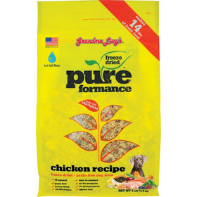 GRANDMA LUCY'S 844211 Pureformance Grain Free Chicken Food for Dogs, 3-Pound