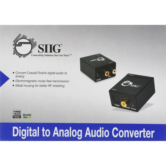 SIIG Digital to Analog Audio Converter (CE-CV0011-S1)