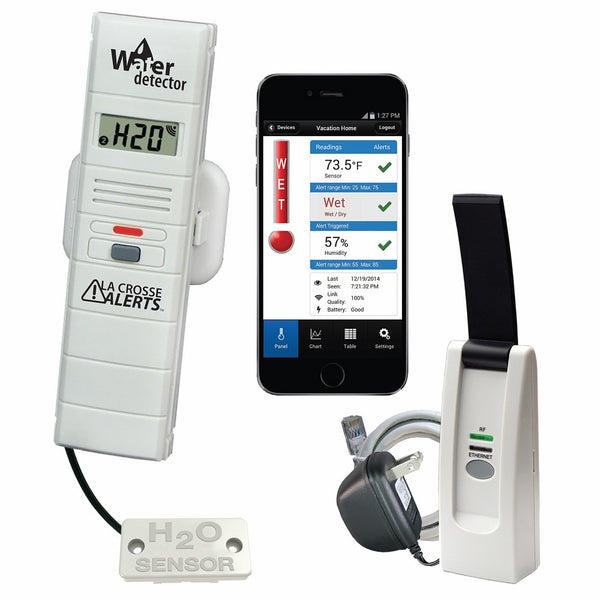 La Crosse Alerts Mobile 926-25104-WGB Wireless Monitor System Set with Water Leak Probe
