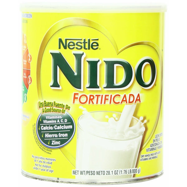 Nido Nestle Instant Dry Whole Milk Powder, Fortificada, 1.76 Pound Can