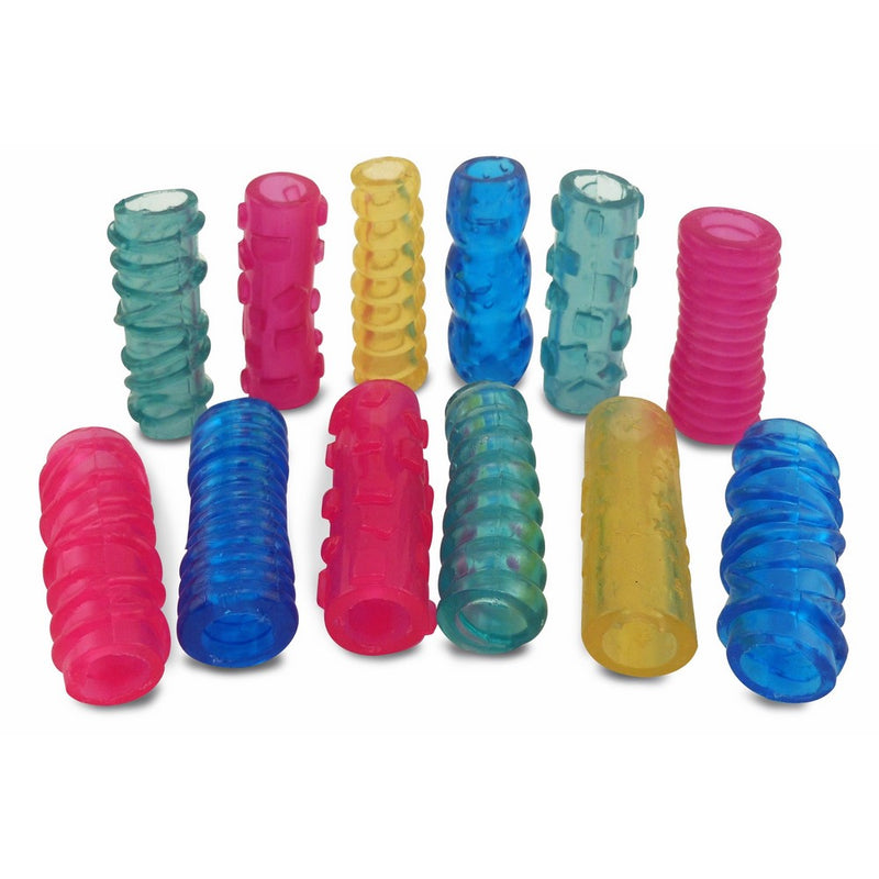 The Classics 12-Pack Extreme Gel Pencil Grips, Assorted Colors and Shapes, 1.3-Inch Long (TPG-16512)