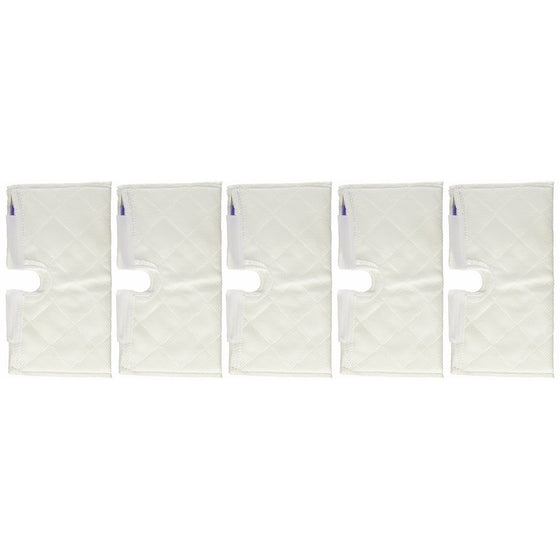 Standard Size (12.5" X 7.5") Steam Mop Replacement Pocket Pads for Erop-pro Shark S3501 S3601 S3901 Se450 (5, Standard 12.5" x 7.5")