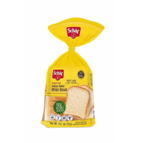 Schar Gluten-Free Artisan Baker White Bread 14.1 Ounce (6 Pack)