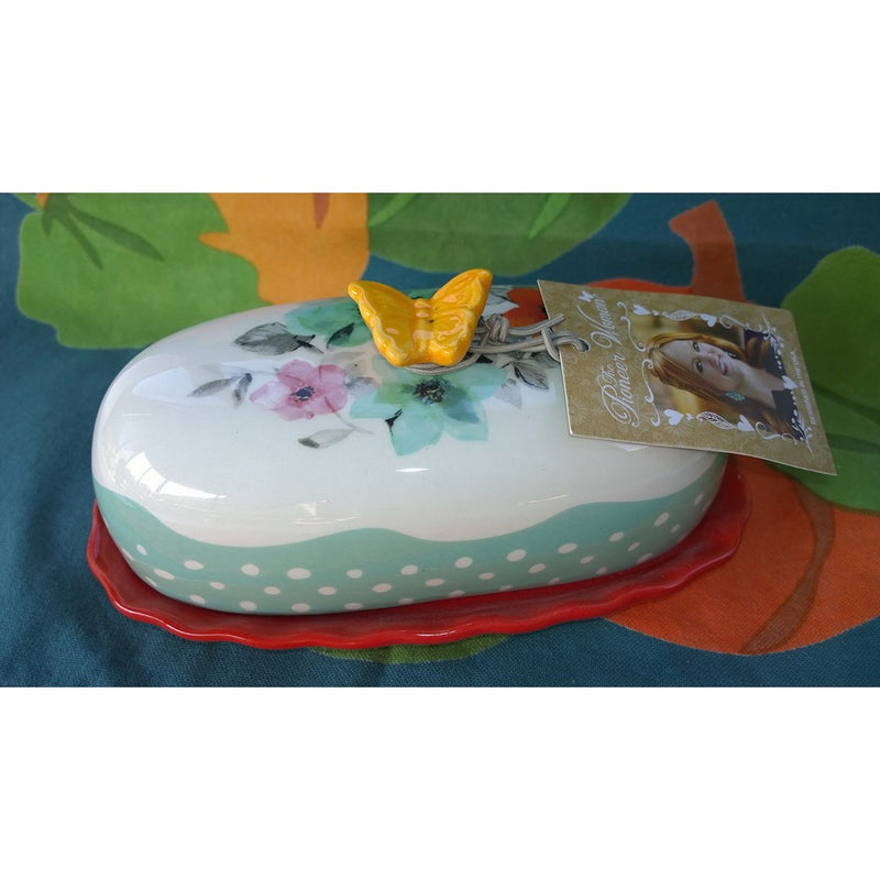 The Pioneer Woman -Flea Market- Two Piece Floral Butter Dish