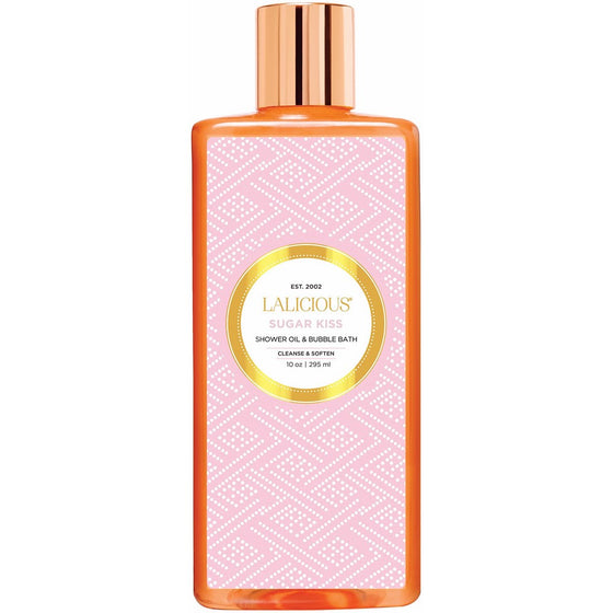 LALICIOUS - Sugar Kiss Shower Oil & Bubble Bath - 10 Ounces