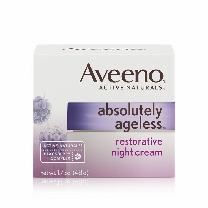 Aveeno Absolutely Ageless Restorative Facial Anti-Aging Night Cream, 1.7 Oz