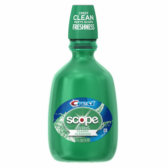 Crest Scope Classic Mouthwash Original Formula, 1.5 l