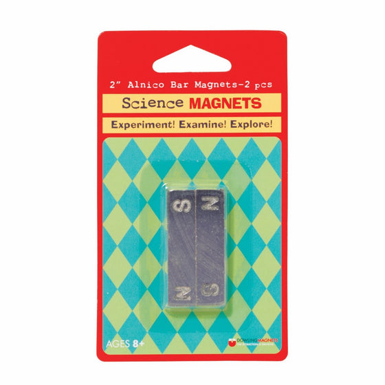 Dowling Magnets Alnico Bar Magnet (1.88 inches long x .46 inch wide x .24 inch thick), Set of 2
