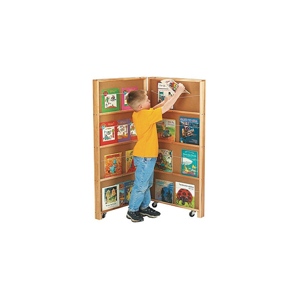 Jonti-Craft 2671JC Mobile Library Bookcase, 2 Sections