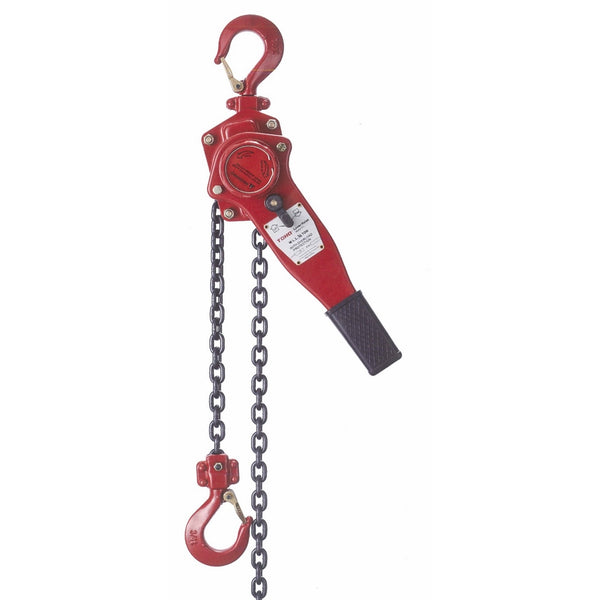 TOHO HSH-616 OP Lever Block/Ratchet Puller Hoist with Overload Protection (0.75 Ton, 20 Foot Chain)