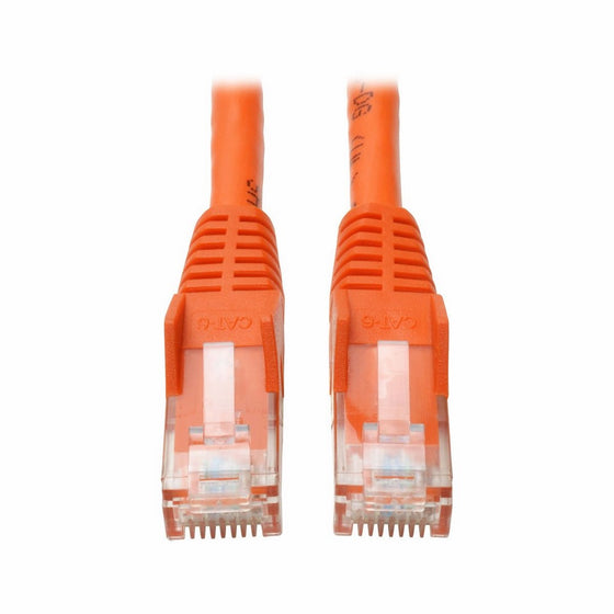 Tripp Lite Cat6 Gigabit Snagless Molded Patch Cable (RJ45 M/M) - Orange, 7-ft.(N201-007-OR)