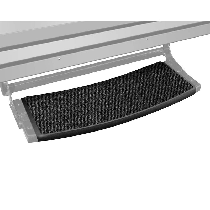 Prest-O-Fit 2-0374 Outrigger Radius RV Step Rug Black Onyx 22 In. Wide