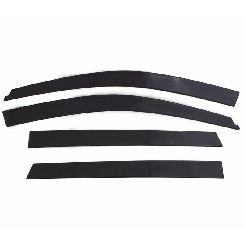 Auto Ventshade 894049 Low Profile Dark Smoke Ventvisor Side Window Deflector, 4-Piece Set for 2015-2018 Chevrolet Colorado/GMC Canyon Crew Cab
