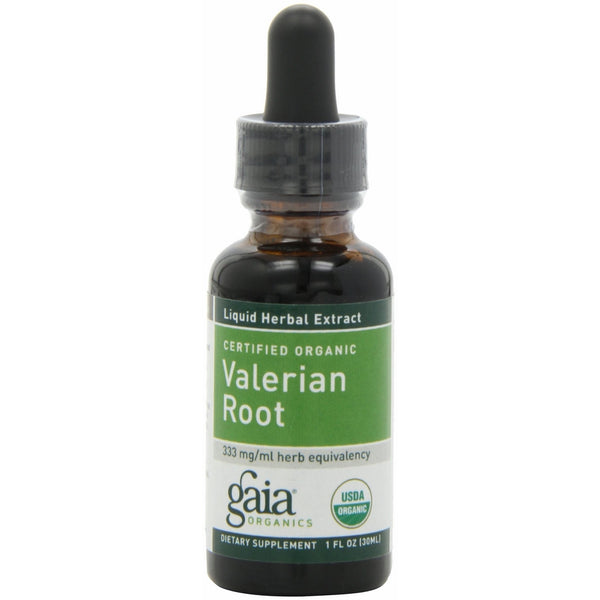 Gaia Herbs Gaia Herbs Certified Organic Valerian Root, 1-Ounce Bottle (Pack of 2)