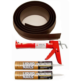 Auto Care Products Inc 52018 18-Feet Tsunami Seal Garage Door Threshold Seal Kit, Brown