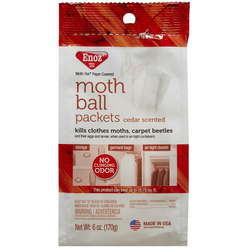 Enoz Moth Ball Packets - Ceder Scented