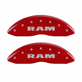 MGP Caliper Covers 55001SRMHRD Caliper Cover with Red Powder Coat Finish, (Set of 4)