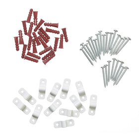 ClosetMaid 7561 Shelf Clips for Concrete Installation, 12-Pack