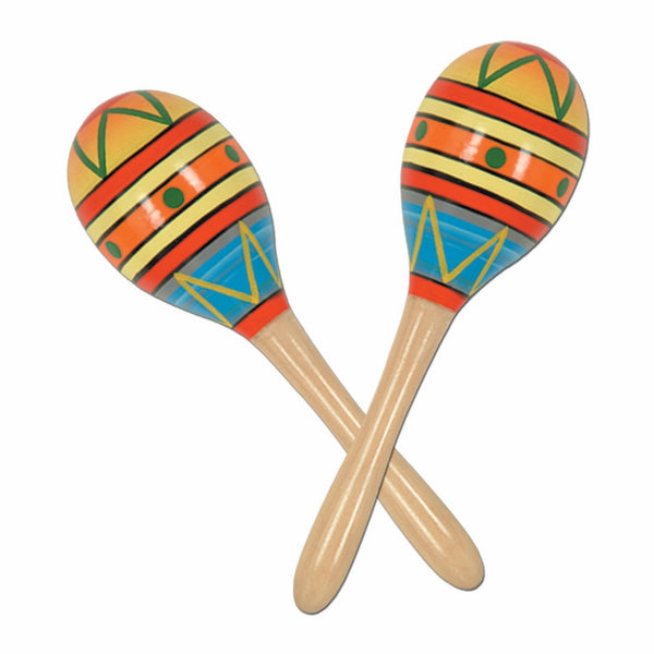 Beistle 60951-8 Fiesta Maracas, 8", 2 Pack