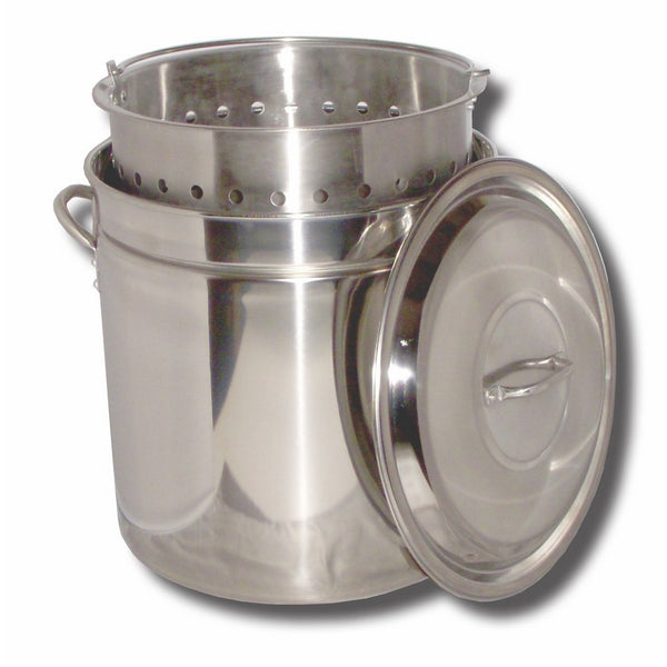 King Kooker KK102SR Ridged Stainless Steel Pot, 102-Quart