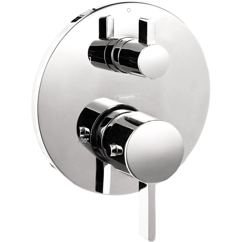 Hansgrohe 04231000 S Thermostatic Trim With Volume Control And Diverter, Chrome
