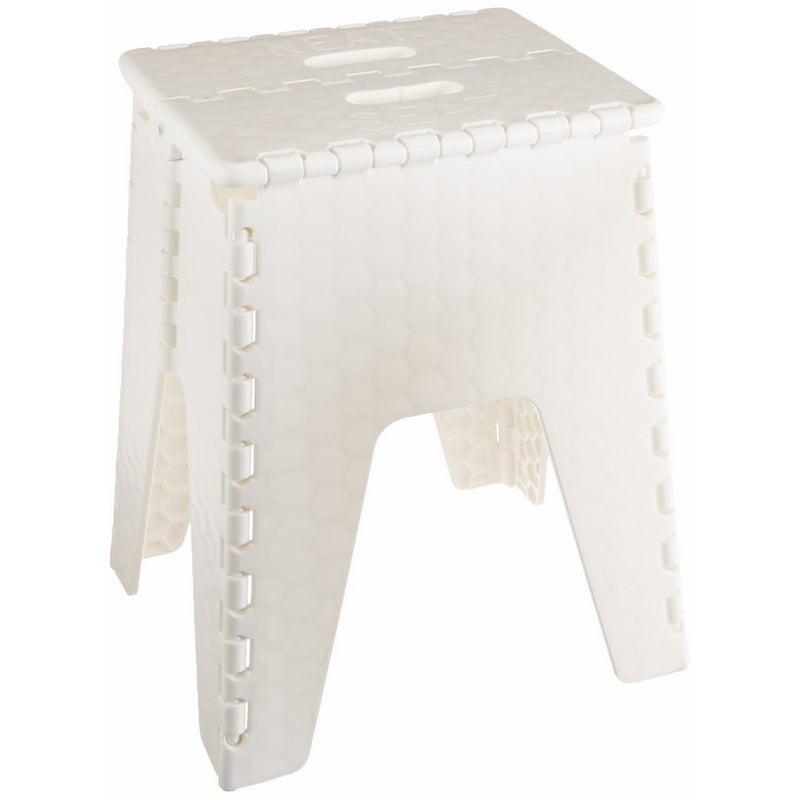 B&R Plastics 152-6WH Folding Neat Seat - 15", White