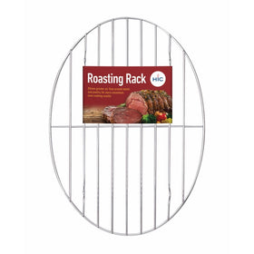 HIC Oval Wire Roasting Baking Broiling Rack, 12-Inches x 8.5-Inches