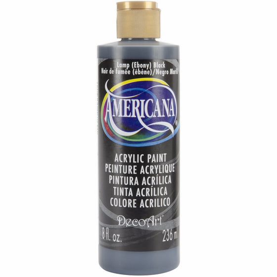 DecoArt DA067-9 Americana Acrlics, 8-Ounce, Lamp (Ebony) Black