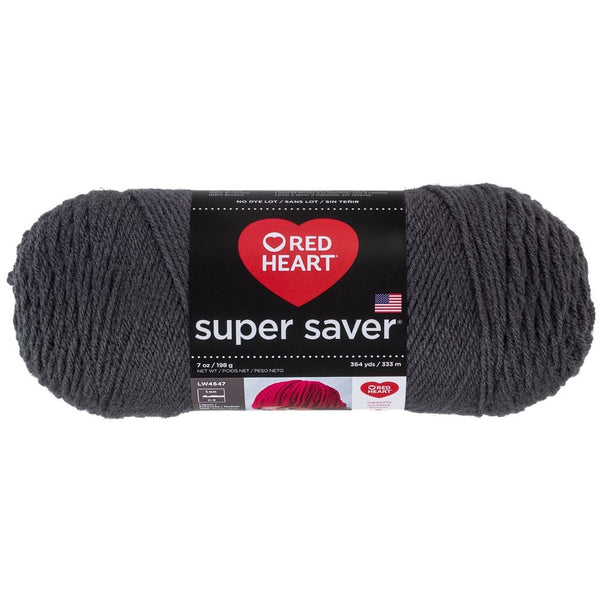 Red Heart Super Saver Yarn, Charcoal