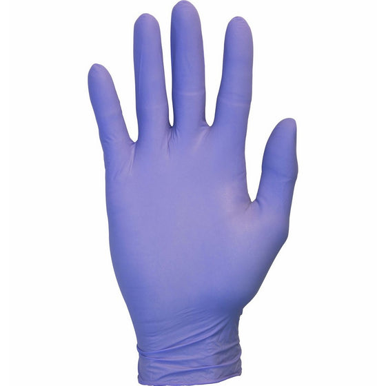 Nitrile Exam Gloves - Medical Grade, Powder Free, Latex Rubber Free, Disposable, Non Sterile, Food Safe, Textured, Indigo Color, Convenient Dispenser Pack of 100, Size Medium