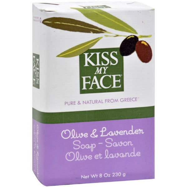 Kiss My Face Olive Oil & Lavender Bar Soap 8 oz (Pack of 4)