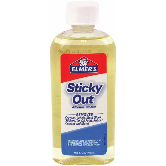 Elmer's Sticky Out Adhesive Remover, 4.0 Ounces, Clear (171)