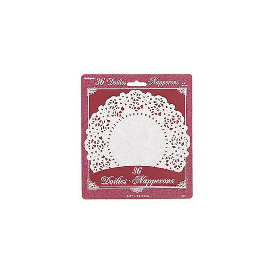 6.5" White Paper Doilies, 36ct