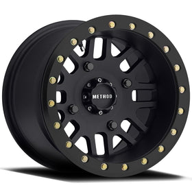 Method 406 Beadlock Matte Black ATV/UTV Wheel 14x8 4/156 - (44)