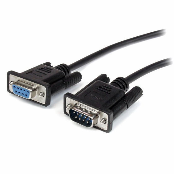 StarTech.com 2m Black Straight Through DB9 RS232 Serial Cable - DB9 RS232 Serial Extension Cable - Male to Female Cable