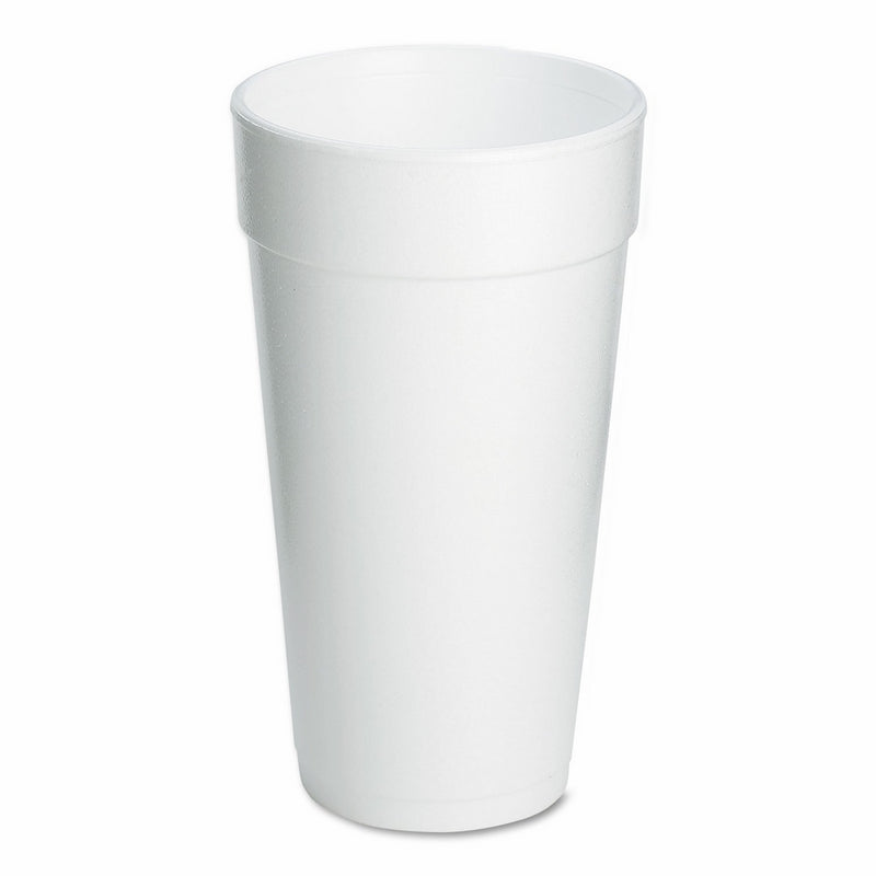 Dart 20J16 Foam Drink Cups, 20oz, 25 Per Pack (Case of 500)