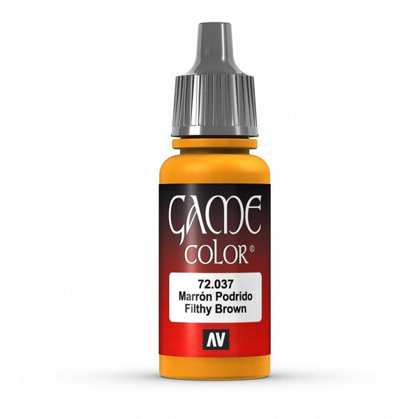 Vallejo Game Color Filthy Brown Paint, 17ml