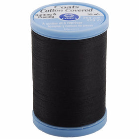 COATS & CLARK S925-900 Cotton Covered Quilting and Piecing Thread, 250-Yard, Black
