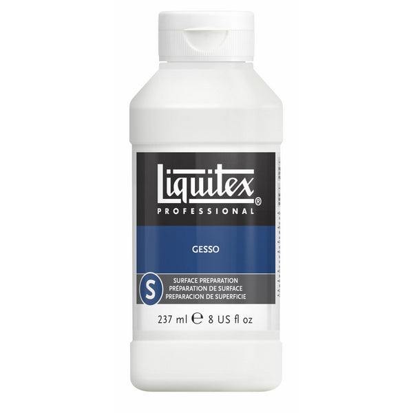 Reeves Liquitex Professional White Gesso Surface Prep Medium, 8-oz