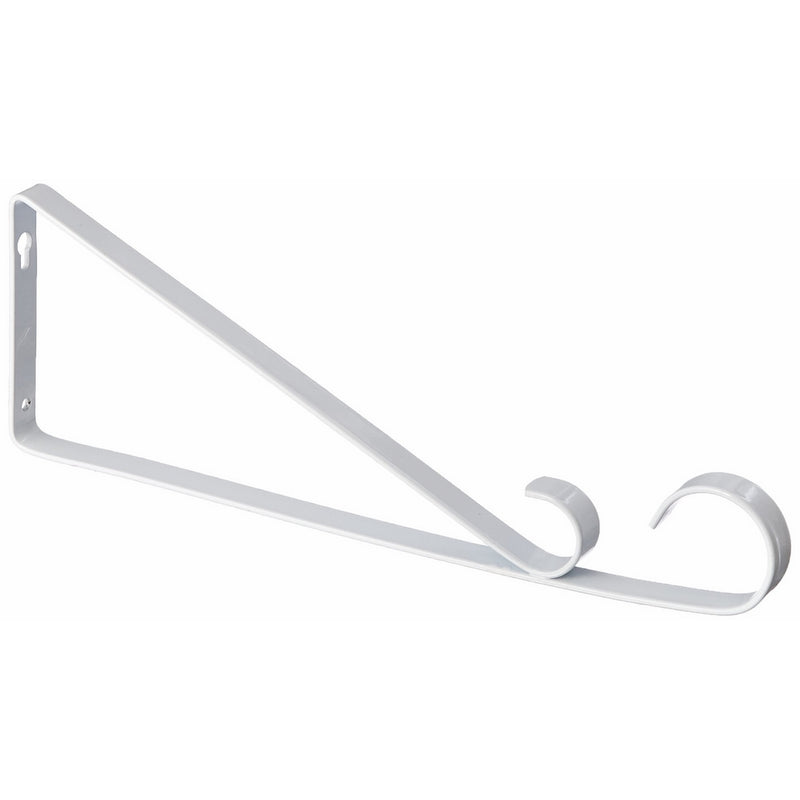 Panacea 85522 Steel Hanging Basket Bracket, 12-Inch, White