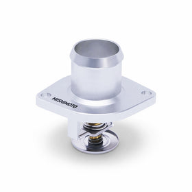 Mishimoto MMTS-F2D-03FH Silver High-Temperature Thermostat/CNC Housing for Ford 6.0L Powerstroke Engine