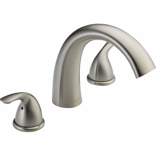 Delta T2705 Roman Tub Trim, Stainless (Valve sold separately)