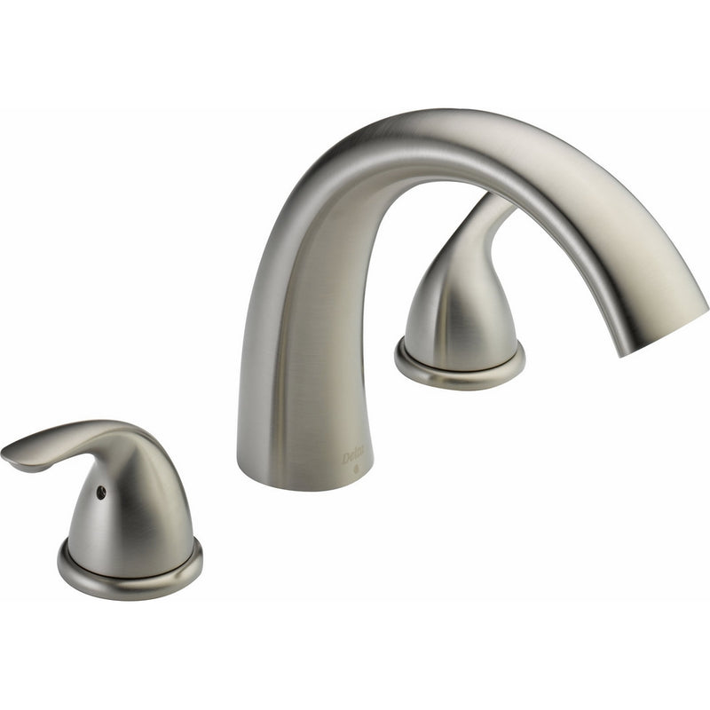 Delta T2705 Roman Tub Trim, Stainless (Valve sold separately)