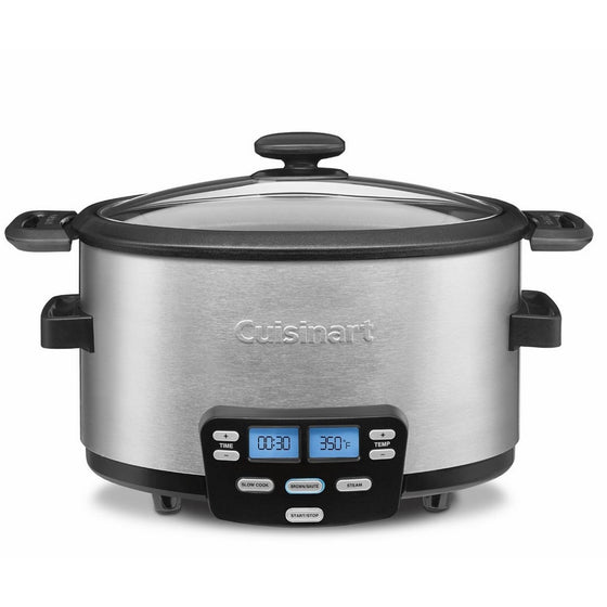 Cuisinart MSC-400 3-In-1 Cook Central 4-Quart Multi-Cooker: Slow Cooker, Brown/Saute, Steamer